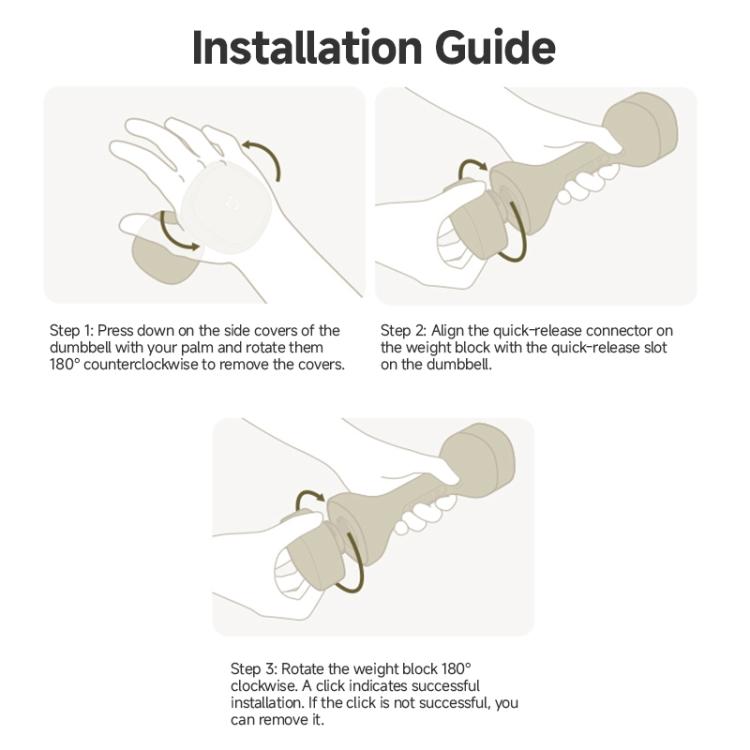 4pcs/Set Original Xiaomi Mijia Smart Dumbbell Weights, Xiaomi Mijia Smart Dumbbell Weights