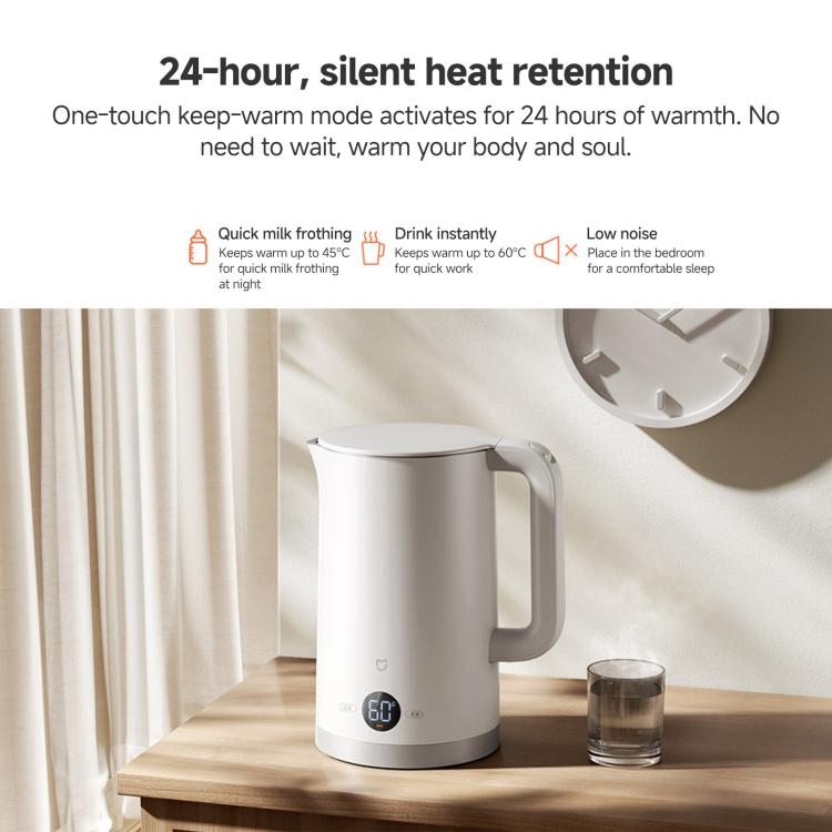 Original Xiaomi Mijia 1.7L 1800W Constant Temperature Electric Kettle 3, CN Plug