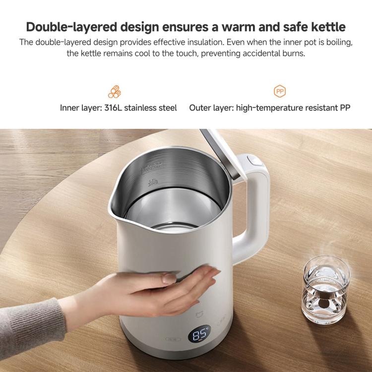 Original Xiaomi Mijia 1.7L 1800W Constant Temperature Electric Kettle 3, CN Plug