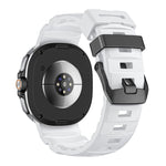 Wild Path Black Buckle Silicone Watch Band, For Samsung Galaxy Watch8 / Watch8 Classic