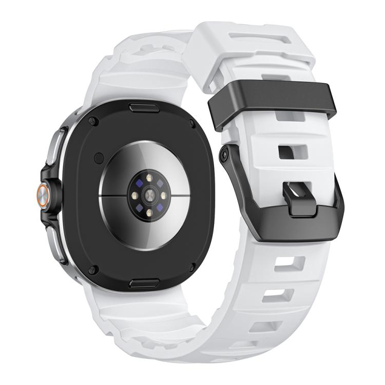 Wild Path Black Buckle Silicone Watch Band, For Samsung Galaxy Watch8 / Watch8 Classic