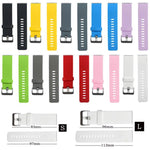 For Fitbit Blaze xDfind Steel Buckle Diagonal Texture Solid Color Silicone Watch Band, S, L
