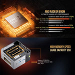 GMKtec EVO-X1 AI Mini PC, AMD Ryzen AI 9 HX 370, Radeon 890M, Oculink Port, 32GB RAM + 1TB SSD, 64GB RAM + 1TB SSD