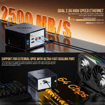 GMKtec EVO-X1 AI Mini PC, AMD Ryzen AI 9 HX 370, Radeon 890M, Oculink Port, 32GB RAM + 1TB SSD, 64GB RAM + 1TB SSD