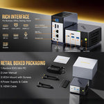 GMKtec EVO-X1 AI Mini PC, AMD Ryzen AI 9 HX 370, Radeon 890M, Oculink Port, 32GB RAM + 1TB SSD, 64GB RAM + 1TB SSD