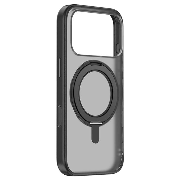 ZGA Feitian 360 Rotation Holder Magsafe PC Hybrid TPU Phone Case, For iPhone 17 Pro, For iPhone 17 Pro Max