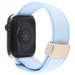 Twill Two Color Elastic Nylon Magnetic Buckle Watch Band, For Apple Watch 46mm / 49mm / 45mm / 44mm, For Apple Watch 42mm / 41mm / 40mm / 38mm