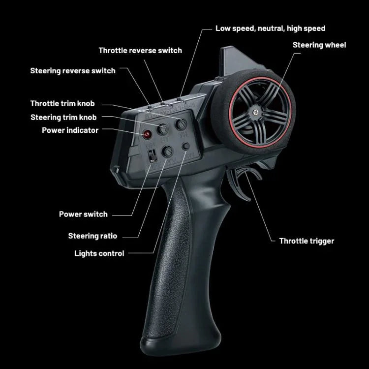 JJR/C C8801 Pro Black Warrior Edition Wrangler Simulation Climbing Remote Control Car