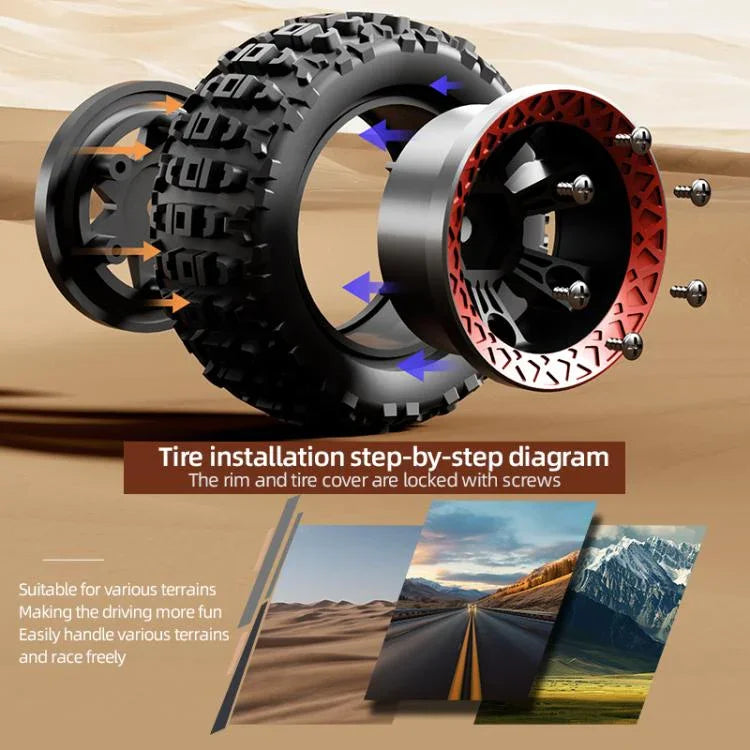 JJR/C C8820 1:18 4WD Carbon Brush Short Truck Off-road Remote Control Car