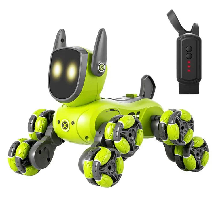 JJR/C Q200 Small Eight-wheeled Multi-function Remote Control Robot Dog with RC Watch