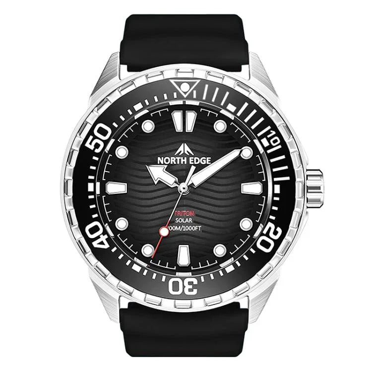 Montre de plongée solaire à quartz NORTH EDGE TRITON pour hommes