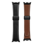 DUX DUCIS YA Series Magnetic Buckle Genuine Leather Watch Band, For Samsung Galaxy Watch8 / Watch8 Classic