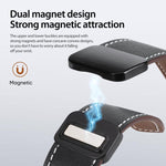 DUX DUCIS YA Series Magnetic Buckle Genuine Leather Watch Band, For Samsung Galaxy Watch8 / Watch8 Classic