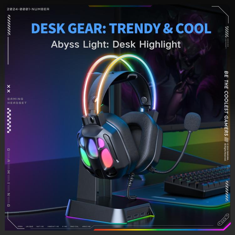 ONIKUMA X89 RGB Wired Earphone with Microphone, X89