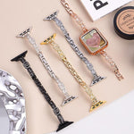 xDfind Thin Bracelet Diamond Metal Stainless Steel Watch Band, For Apple Watch 42 / 44 / 45 / 46 / 49mm, For Apple Watch 38 / 40 / 41 / S10 42mm