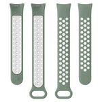 xDfind Reverse Buckle Two Color Silicone Sports Watch Band, For Xiaomi Smart Band 10 / 9 / 8