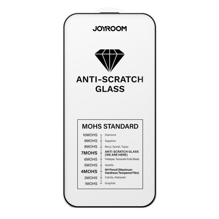 JOYROOM Knight Series 2.5D Full Screen HD Hard Anti-Scratch Tempered Glass Film, For iPhone 17 Pro Max, For iPhone 17 Pro, For iPhone 17, For iPhone Air, For iPhone 16 Pro Max, For iPhone 16 Pro, For iPhone 16 Plus, For iPhone 16