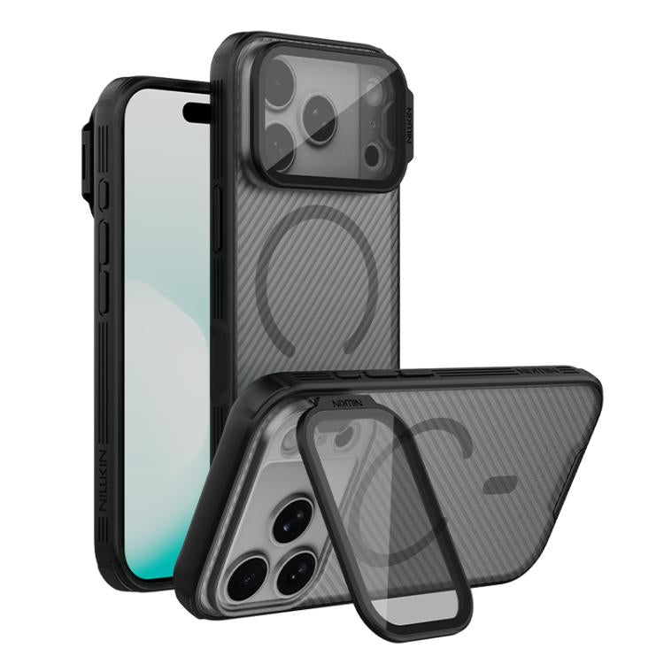 غطاء هاتف شفاف بملمس Prop Shield كاميرا مع مغناطيس MagSafe من NILLKIN، لهواتف iPhone 17 Pro Max و iPhone 17 Pro