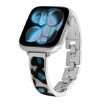 Leopard Print Bracelet Alloy Watch Band, For Apple Watch 46mm / 49mm / 45mm / 44mm, For Apple Watch 42mm / 41mm / 40mm / 38mm