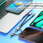محول كابل 4 في 1 USB-C / Type-C، 8 دبابيس إلى USB-C / Type-C، وصوت 3.5 مم، Type-C، 8 دبابيس إلى USB-C / Type-C، 3.5 مم
