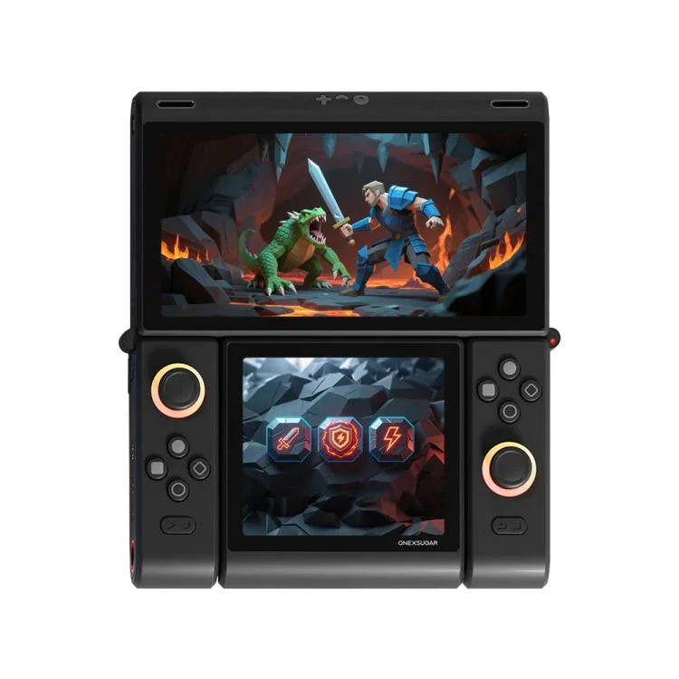 ONE-NETBOOK Sugar 1 Dual Screen Handheld Game Console, Android 14 Snapdragon G3 Gen3, 16GB+512GB