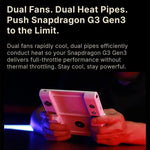 ONE-NETBOOK Sugar 1 Dual Screen Handheld Game Console, Android 14 Snapdragon G3 Gen3, 16GB+512GB