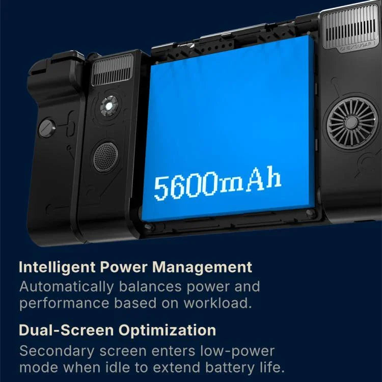 ONE-NETBOOK Sugar 1 Dual Screen Handheld Game Console, Android 14 Snapdragon G3 Gen3, 16GB+512GB