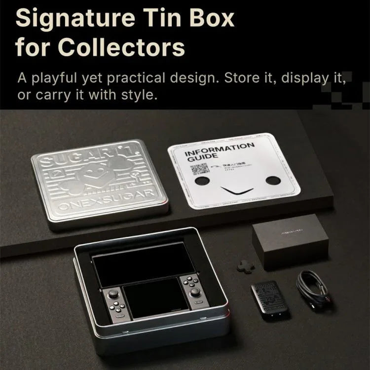 ONE-NETBOOK Sugar 1 Dual Screen Handheld Game Console, Android 14 Snapdragon G3 Gen3, 16GB+512GB