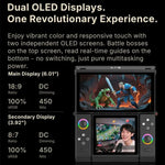 ONE-NETBOOK Sugar 1 Dual Screen Handheld Game Console, Android 14 Snapdragon G3 Gen3, 16GB+512GB