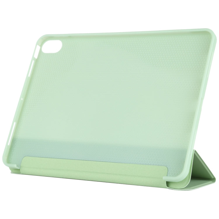 Silicone 3-Folding Full Coverage Leather Case, For iPad Air 2022 / 2020 10.9