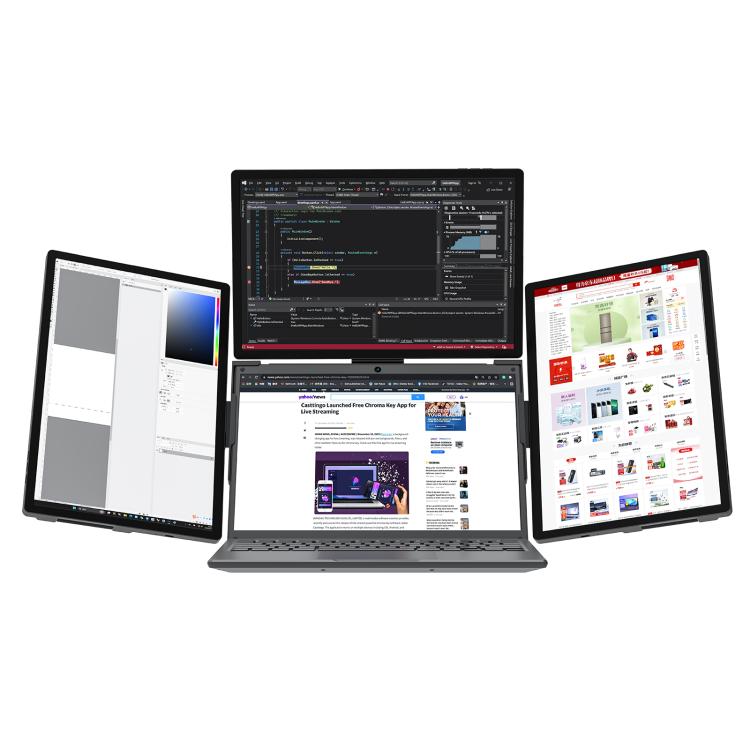 Arie 14 14 inch Expanded Display Triple Portable Monitor, US Plug, UK Plug, EU Plug