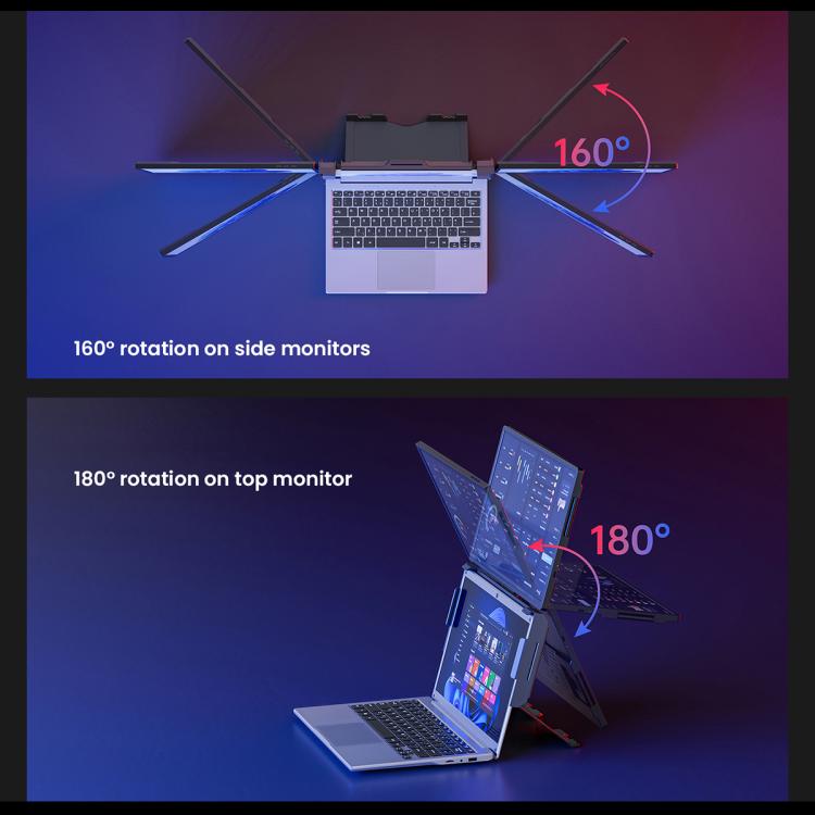 Leo 14 14 inch Expanded Display Dual Portable Monitor, US Plug, UK Plug, EU Plug