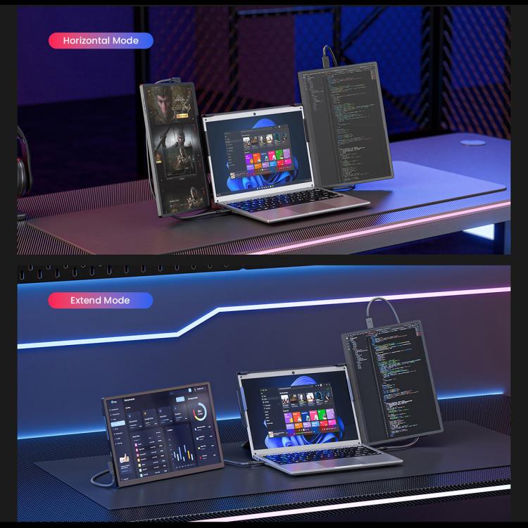 Leo 14 14 inch Expanded Display Dual Portable Monitor, US Plug, UK Plug, EU Plug