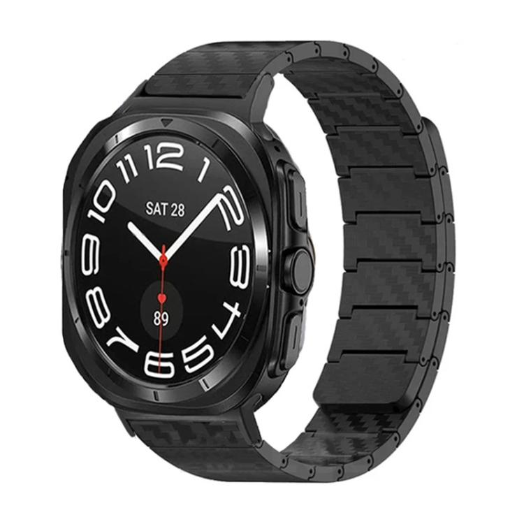 Carbon Fiber Magnetic Loop Watch Band, For Samsung Galaxy Watch Ultra 47mm / Ultra 2025, For Samsung Galaxy Watch8 / Watch8 Classic