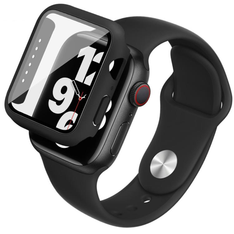 imak Integrated Case and Film with Silicone Strap, For Apple Watch SE 1/2/3/Series 4/5/6 44mm, For Apple Watch SE 1/2/3/Series 4/5/6 40mm