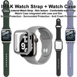 imak Integrated Case and Film with Silicone Strap, For Apple Watch SE 1/2/3/Series 4/5/6 44mm, For Apple Watch SE 1/2/3/Series 4/5/6 40mm