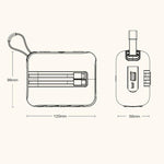 AWEI KA20 Portable TWS / TF Bluetooth 5.3 Speaker with RGB Light