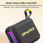 AWEI KA20 Portable TWS / TF Bluetooth 5.3 Speaker with RGB Light