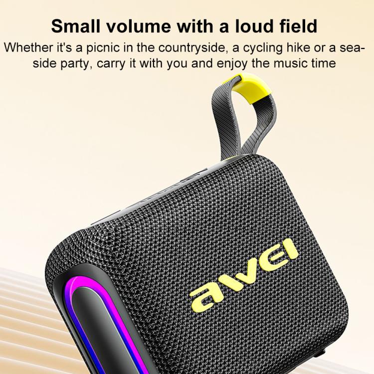 AWEI KA20 Portable TWS / TF Bluetooth 5.3 Speaker with RGB Light