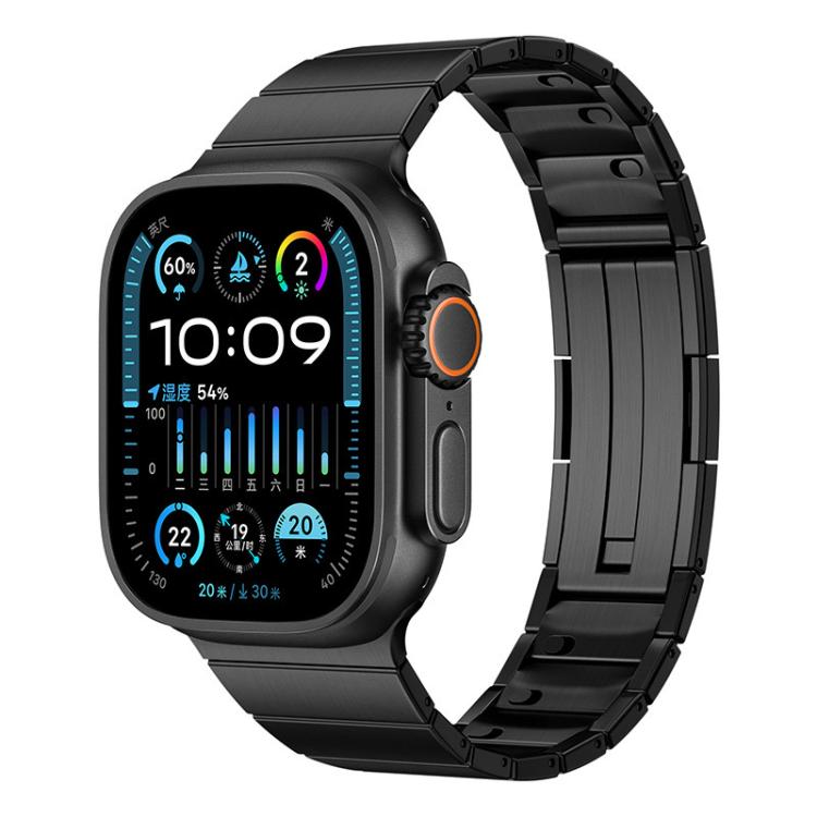 Single Bead Quick Release Stainless Steel Watch Band, For Apple Watch 46mm / 49mm / 45mm / 44mm, For Apple Watch 42mm / 41mm / 40mm / 38mm