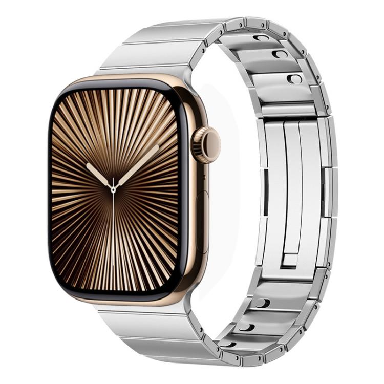 Single Bead Quick Release Stainless Steel Watch Band, For Apple Watch 46mm / 49mm / 45mm / 44mm, For Apple Watch 42mm / 41mm / 40mm / 38mm