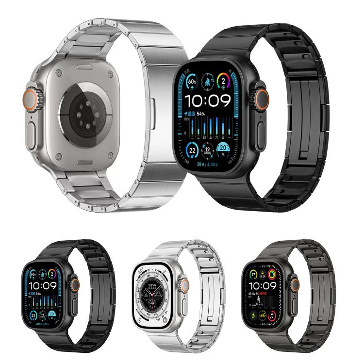 Single Bead Quick Release Stainless Steel Watch Band, For Apple Watch 46mm / 49mm / 45mm / 44mm, For Apple Watch 42mm / 41mm / 40mm / 38mm