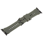 xDfind Black Connector Camouflage Print Silicone Watch Band, For Apple Watch 42 / 44 / 45 / 46 / 49mm, For Apple Watch 38 / 40 / 41 / S10 42mm