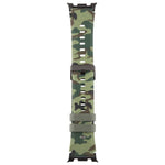 xDfind Black Connector Camouflage Print Silicone Watch Band, For Samsung Galaxy Watch Ultra / Ultra 2025, For Samsung Galaxy Watch8 / Watch8 Classic