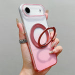 Transparent Gradient 360 Degree Rotation Holder MagSafe Phone Case, For iPhone 17 Pro Max, For iPhone 17 Pro, For iPhone 17, For iPhone Air, For iPhone 16 Pro Max, For iPhone 16 Pro, For iPhone 16 Plus, For iPhone 16
