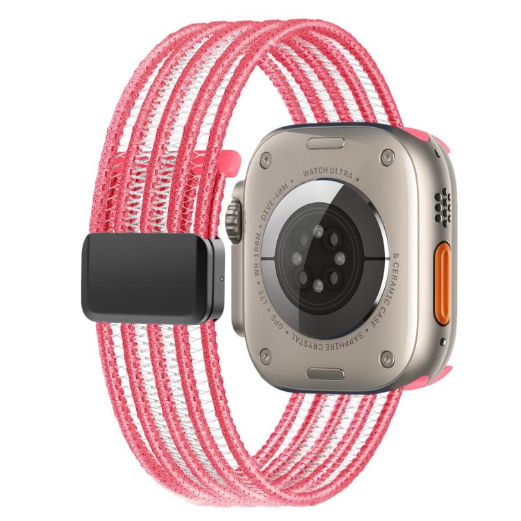 Breathable Nylon Fish Line Watch Band, For Apple Watch 46mm / 49mm / 45mm / 44mm, For Apple Watch S11 42mm / 41mm / 40mm / 38mm