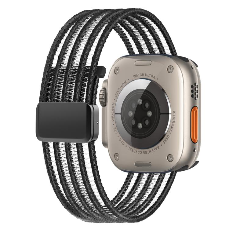 Breathable Nylon Fish Line Watch Band, For Apple Watch 46mm / 49mm / 45mm / 44mm, For Apple Watch S11 42mm / 41mm / 40mm / 38mm