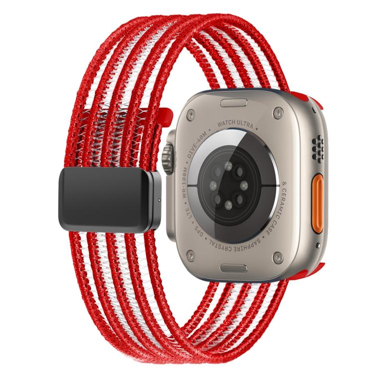 Breathable Nylon Fish Line Watch Band, For Apple Watch 46mm / 49mm / 45mm / 44mm, For Apple Watch S11 42mm / 41mm / 40mm / 38mm