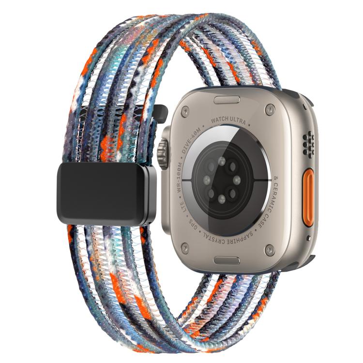 Breathable Nylon Fish Line Watch Band, For Apple Watch 46mm / 49mm / 45mm / 44mm, For Apple Watch S11 42mm / 41mm / 40mm / 38mm