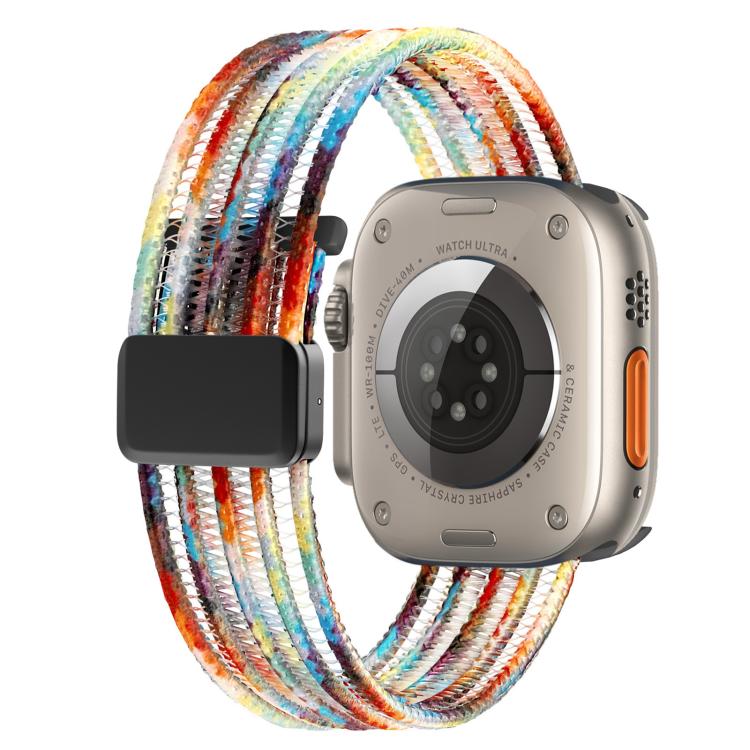 Breathable Nylon Fish Line Watch Band, For Apple Watch 46mm / 49mm / 45mm / 44mm, For Apple Watch S11 42mm / 41mm / 40mm / 38mm